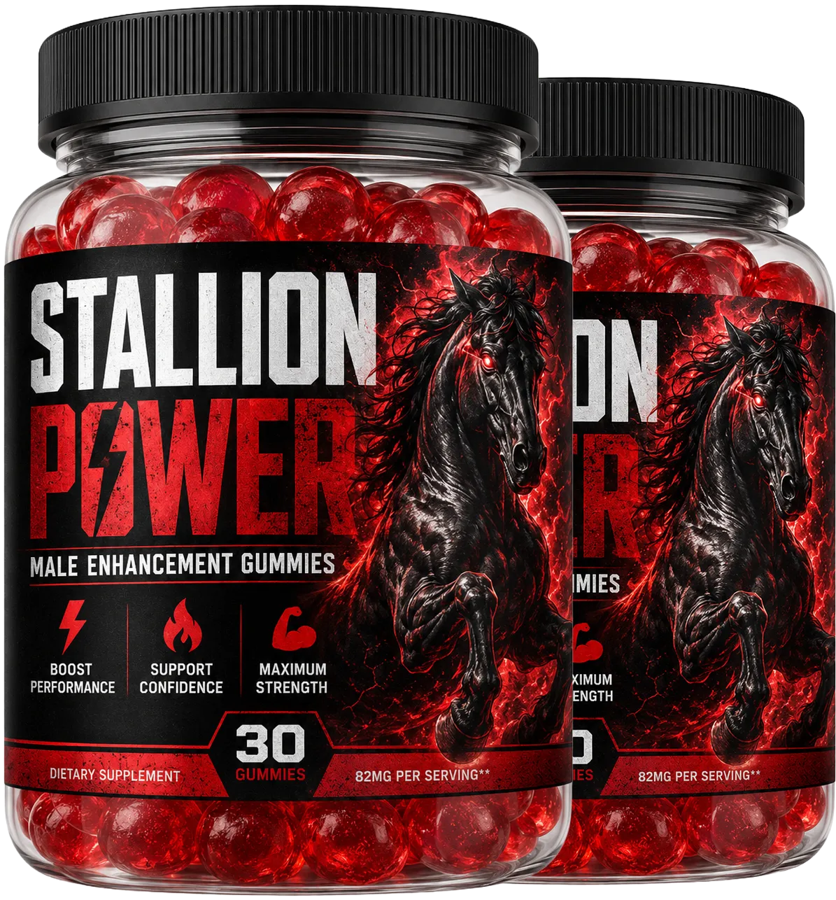 Bottles of a men's wellness gummy supplement